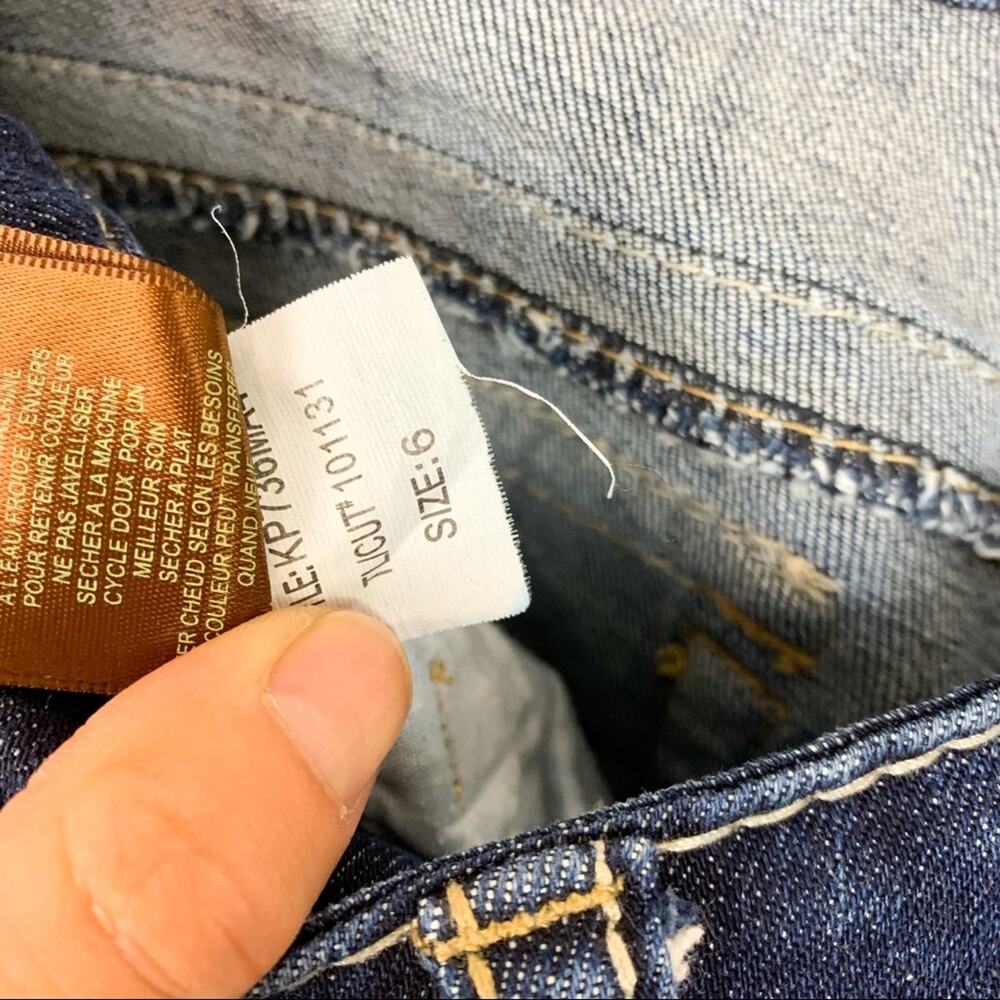 Kut from the Kloth Natalie Dark Wash High Rise Contrast Bootcut Jeans Size 6 - Picture 13 of 14